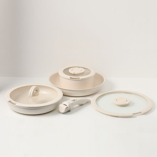 Набор посуды для приготовления со съемной ручкой smart ceramic,  7