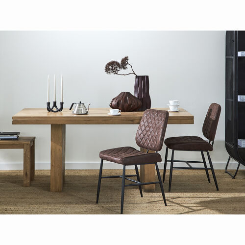 Стул maril, экокожа, темно-коричневый 2