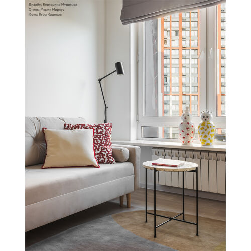 Столик кофейный josen terrazzo, D43 см 4