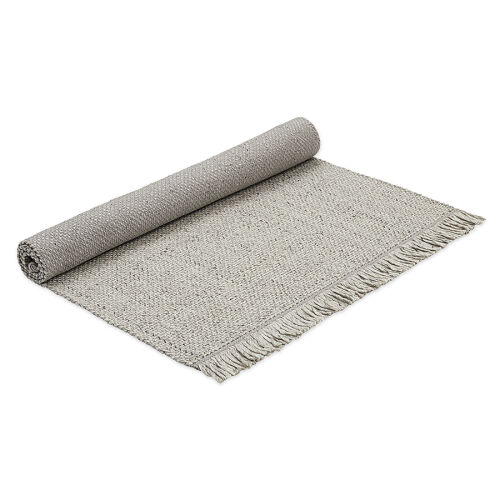 Ковер из переработанного пластика светло-серого цвета из коллекц 5