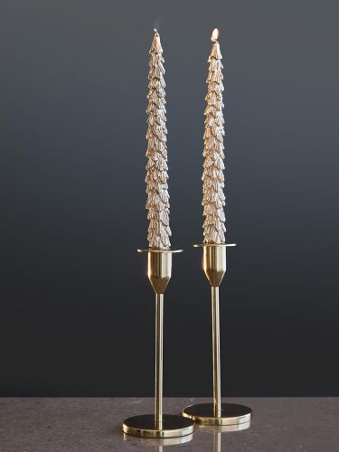 Набор из двух свечей золотого цвета из коллекции new year essent 2