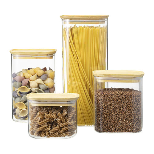 Банка для хранения прямоугольная glass bamboo, 2 л 6 Банка для хранения прямоугольная glass bamboo, 2 л 6