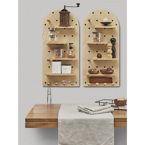 Пегборд shely, 38х80 см, светлое дерево 5