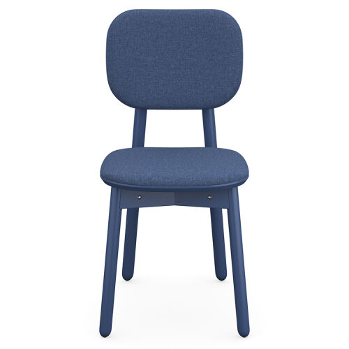 Стул с обивкой saga, рогожка, синий 4