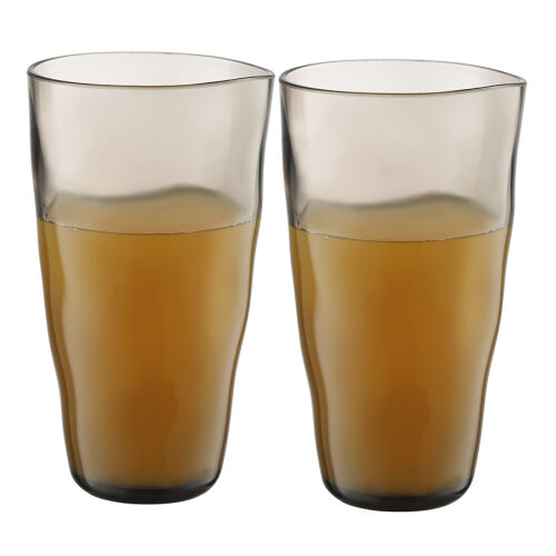 Набор стаканов из акрила hollow, 550 мл, серо-коричневый, 4 шт. 6