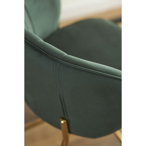 Стул полубарный coral, велюр, темно-зеленый 3