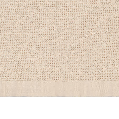 Полотенце банное из умягченной вафли кремового цвета из коллекци 6