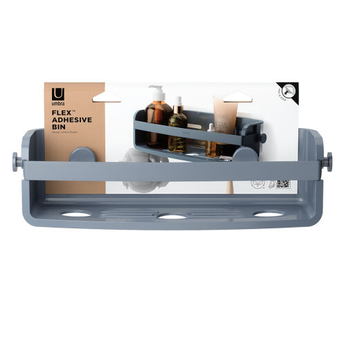 Органайзер для душа flex adhesive, голубой 5