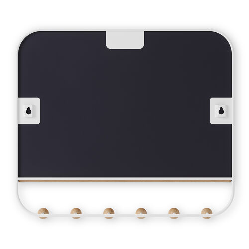 Зеркало с крючками для аксессуаров estique, 46х41 см, белое/нату 5