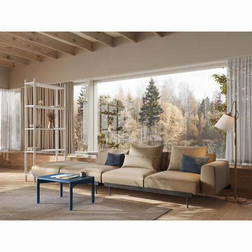 Столик кофейный saga, 50х70 см, синий 2