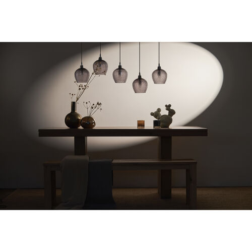 Светильник подвесной каскадный aurora, 110х18 см, серый 2