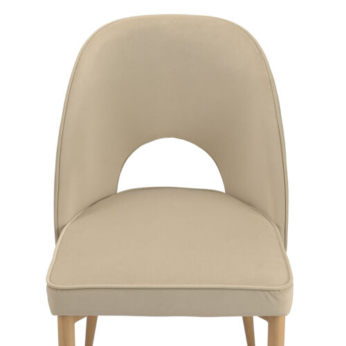 Стул evelyn, велюр, бежевый 4