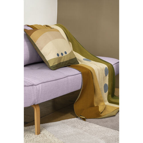 Плед из хлопка с рисунком rice plantation из коллекции terra, 13 3