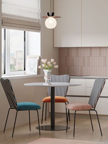 Стул pompadour, велюр, терракотовый 3