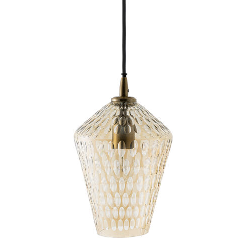 Светильник подвесной mystic aura, D19 см, янтарно-золотой 5