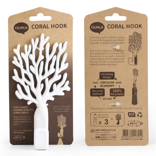 Крючок coral, белый 5 Крючок coral, белый 5