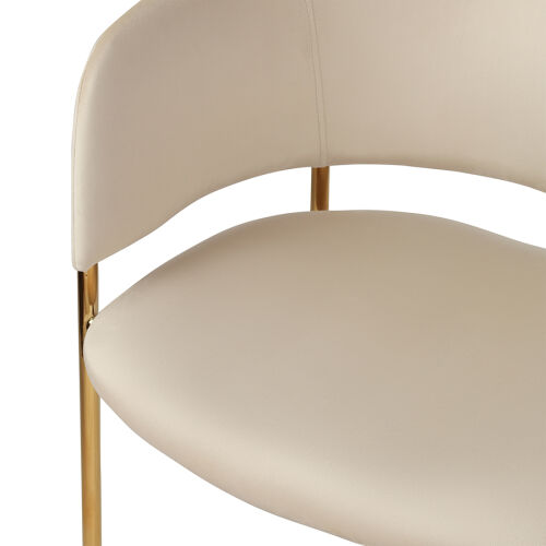 Стул helning, велюр, латунь/бежевый 3