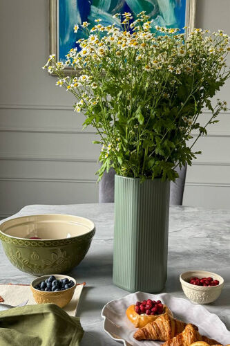 Набор из 4 пиал кремового/бежевого цветов с рельефным узором Яго 4