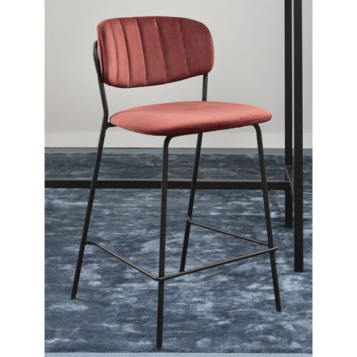 Стул барный eirill, велюр, кирпичный 3
