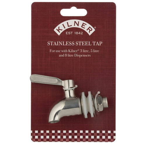 Кран для диспенсера стальной 2