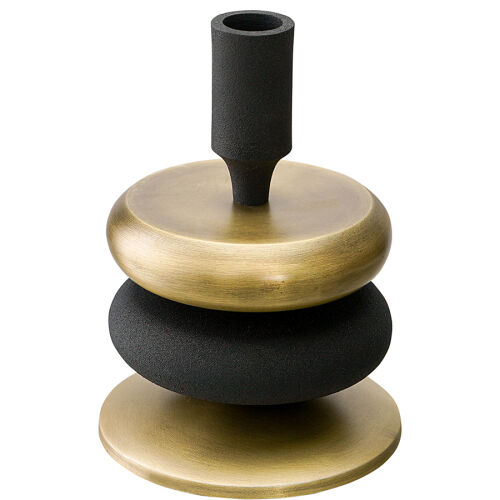 Подсвечник stone, 17 см, черный/античная латунь 5 Подсвечник stone, 17 см, черный/античная латунь 5