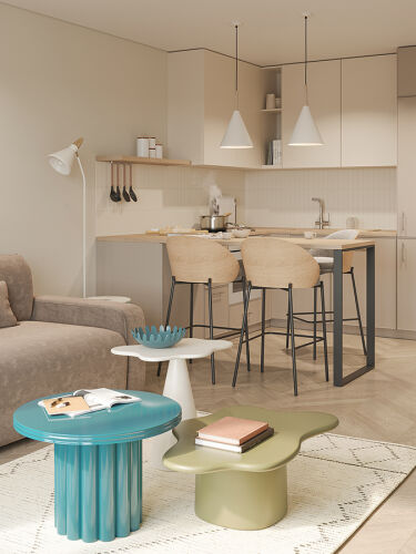 Столик кофейный vivlend, D57 см, глубоководный 4