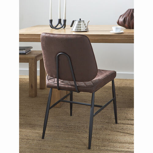 Стул maril, экокожа, темно-коричневый 5