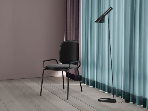 Стул ror, double frame, велюр, черный /черный 1