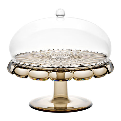 Блюдо для торта с крышкой vanity, D30 см, коричневое 1 Блюдо для торта с крышкой vanity, D30 см, коричневое 1