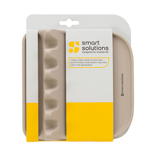 Подставка для кухонных инструментов smart helper, 17х17 см, беже 5