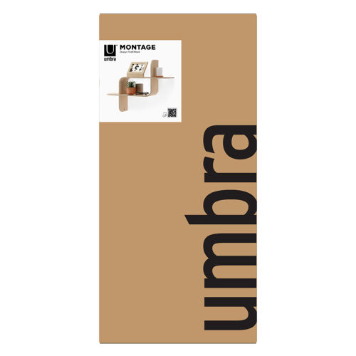 Полка настенная montage, натуральное дерево 7