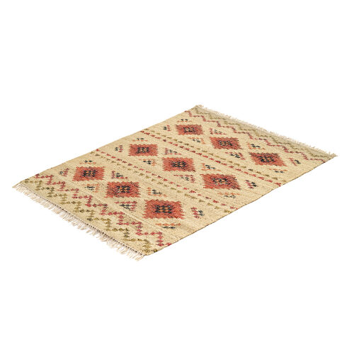 Ковер из джута и шерсти по мотивам башкирских орнаментов из колл 4