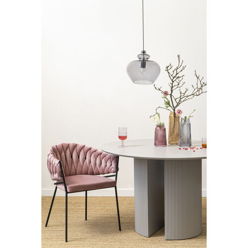 Кресло lind, велюр, розовое 4