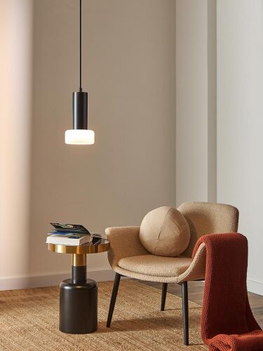 Светильник подвесной fungus, D15х25 см, белый/черный 3