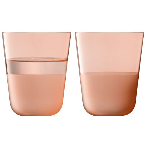 Набор стаканов arc contrast, 380 мл, коралловые, 2 шт.