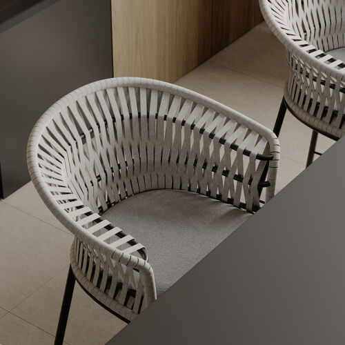 Стул полубарный haugen, темно-серый/светло-серый 4