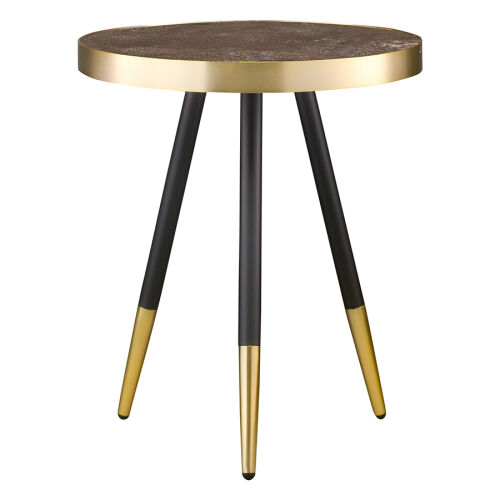 Столик hedda, D40 см, черный/матовое золото 4
