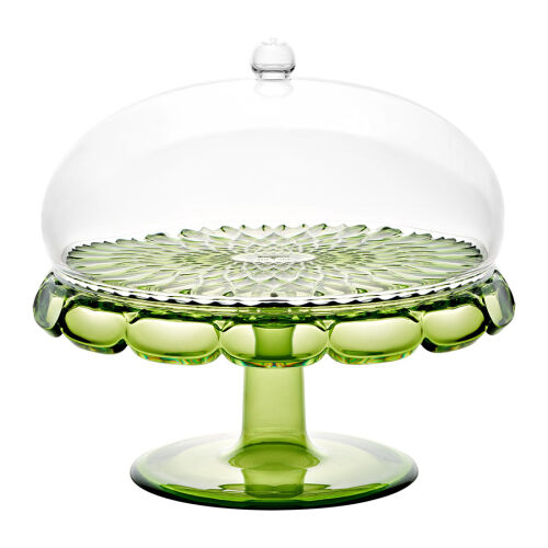 Блюдо для торта с крышкой vanity, D30 см, зеленое 1 Блюдо для торта с крышкой vanity, D30 см, зеленое 1