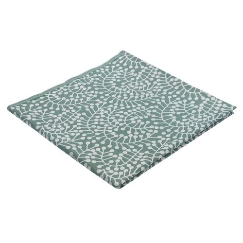 Скатерть из хлопка зеленого цвета с рисунком Спелая смородина, s 5