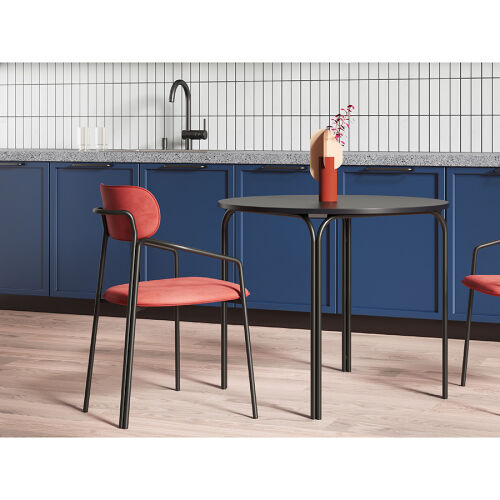 Стол обеденный ror, D90 см, черный 7