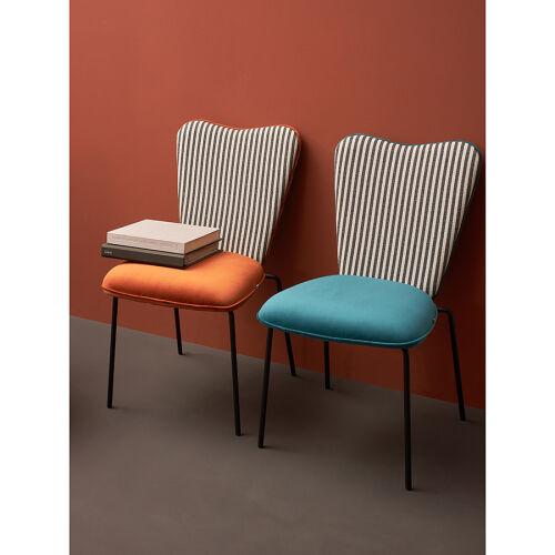 Стул pompadour, велюр, терракотовый 4