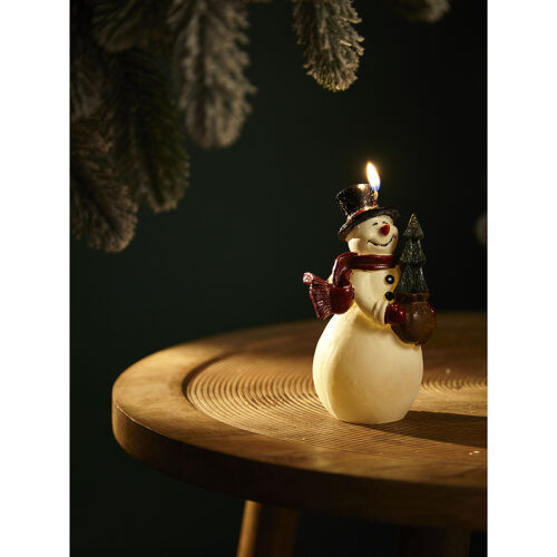 Свеча декоративная festive snowman из коллекции new year essenti 2 Свеча декоративная festive snowman из коллекции new year essenti 2