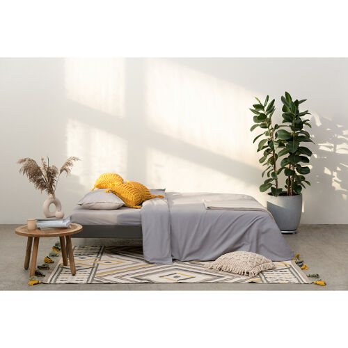 Ковер из хлопка с контрастным узором и кисточками из коллекции e 3