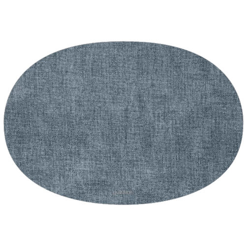 Салфетка подстановочная овальная двухсторонняя fabric, синяя 1 Салфетка подстановочная овальная двухсторонняя fabric, синяя 1