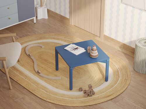 Столик кофейный saga, 75х75 см, синий 2