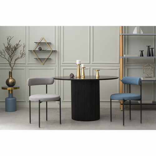 Стул loter, букле, темно-синий 7