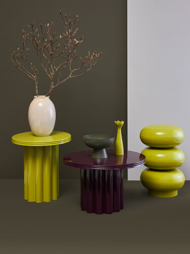 Столик приставной vivlend, D43 см, лайм 2