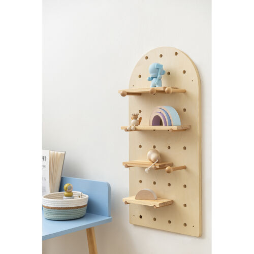 Пегборд shely, 38х80 см, светлое дерево 3