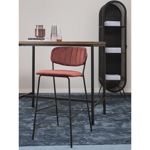 Стул барный eirill, велюр, кирпичный 4