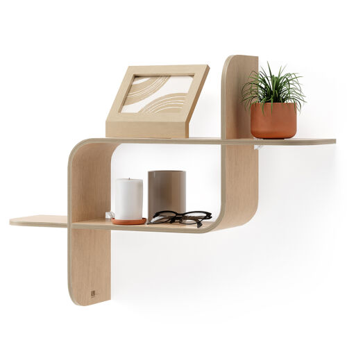 Полка настенная montage, натуральное дерево 1
